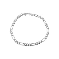 Pulsera Fígaro (3x1) 4mm Plata .925