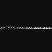 Pulsera Fígaro (3x1) 5mm Plata .925