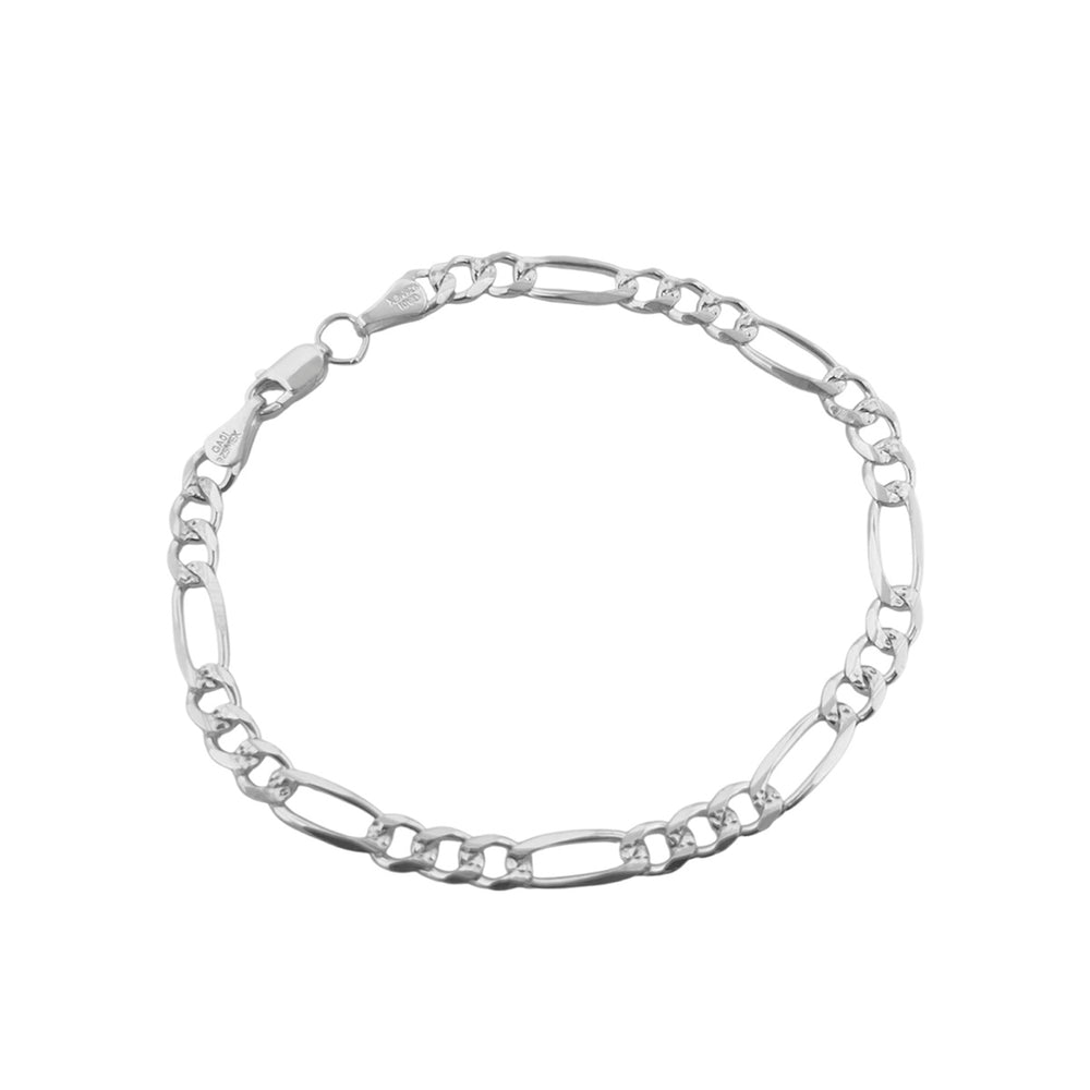 Pulsera Fígaro (3x1) 5mm Plata .925