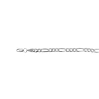 Pulsera Fígaro (3x1) 5mm Plata .925