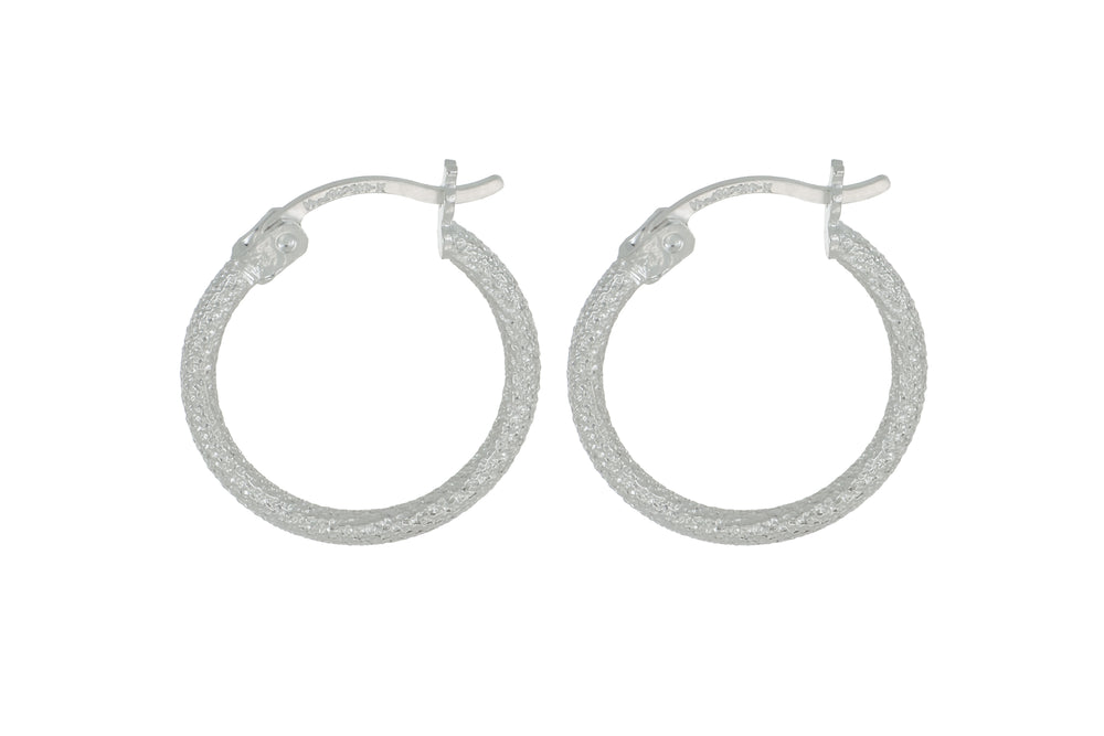 Arracada Polvo Estrella (1.8 cm Diámetro) Plata .925