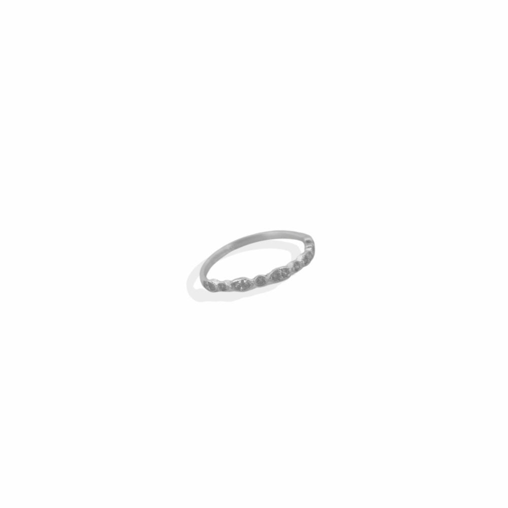 Anillo Media Churumbela Semilla Plata .925