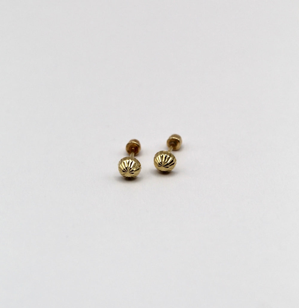 Broquel Arete Hongo 2 Oro 10k