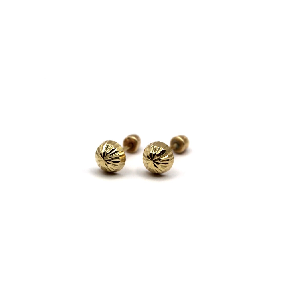 Broquel Arete Hongo 3 Oro 10k