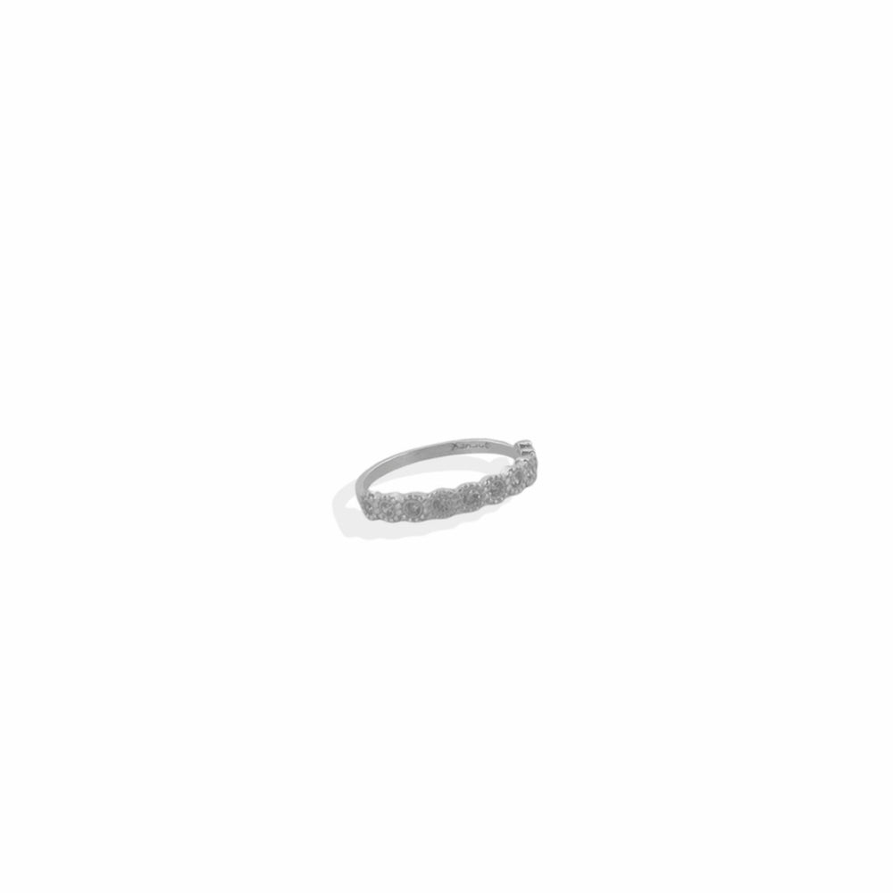 Anillo Media Churumbela Circular Plata .925