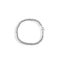Pulsera Bola Corrida 4mm Diamantada (18 cm) Plata .925