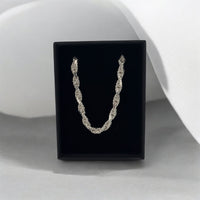 Cadena Torzal 5mm Plata .925