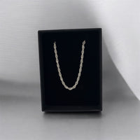 Cadena Torzal 3mm Plata .925