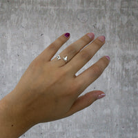 Anillo Ajustable De Mariposa Plata 925