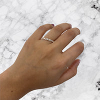 Anillo argolla de corazones Plata .925