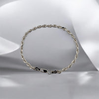 Pulsera Torzal 3mm Plata .925