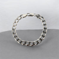 Pulsera Barbada (cubana) 8mm Plata .925