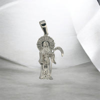 Dije Santa Muerte (4.5 x 1 cm) Plata .925
