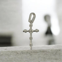 Dije Crucifijo Nudos (3 x 1.3 cm) Plata .925