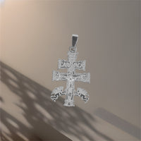 Dije Cruz de Caravaca (3.5 x 1.8 cm) Plata .925