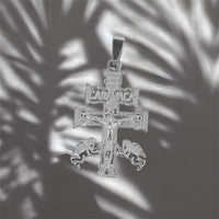 Dije Cruz de Caravaca (4.5 x 2.2 cm) Plata .925
