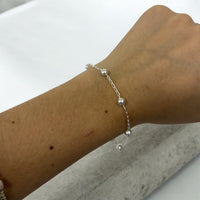 Pulsera Viviana Bola 5mm Lisa Plata .925