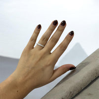 Anillo Media Churumbela Circular Plata .925