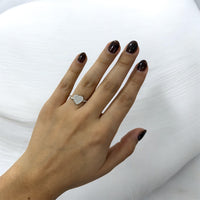 Anillo Corazón Lleno Plata .925
