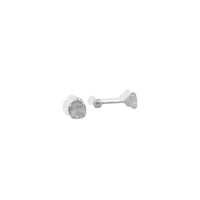 Broquel Arete Recto 6mm Plata .925