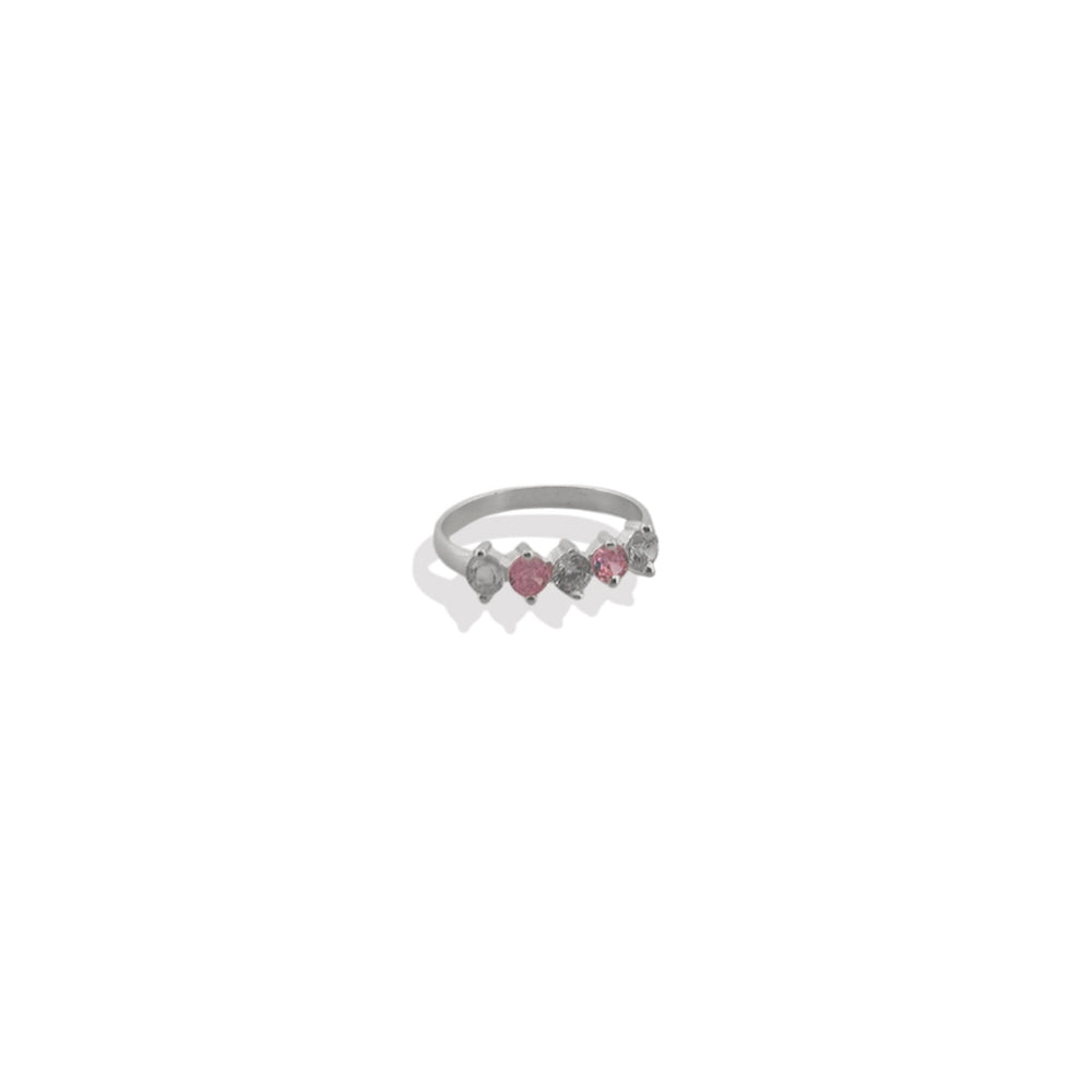 Anillo 4 Circonias Plata .925