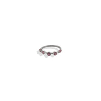 Anillo 5 Circonias Plata .925