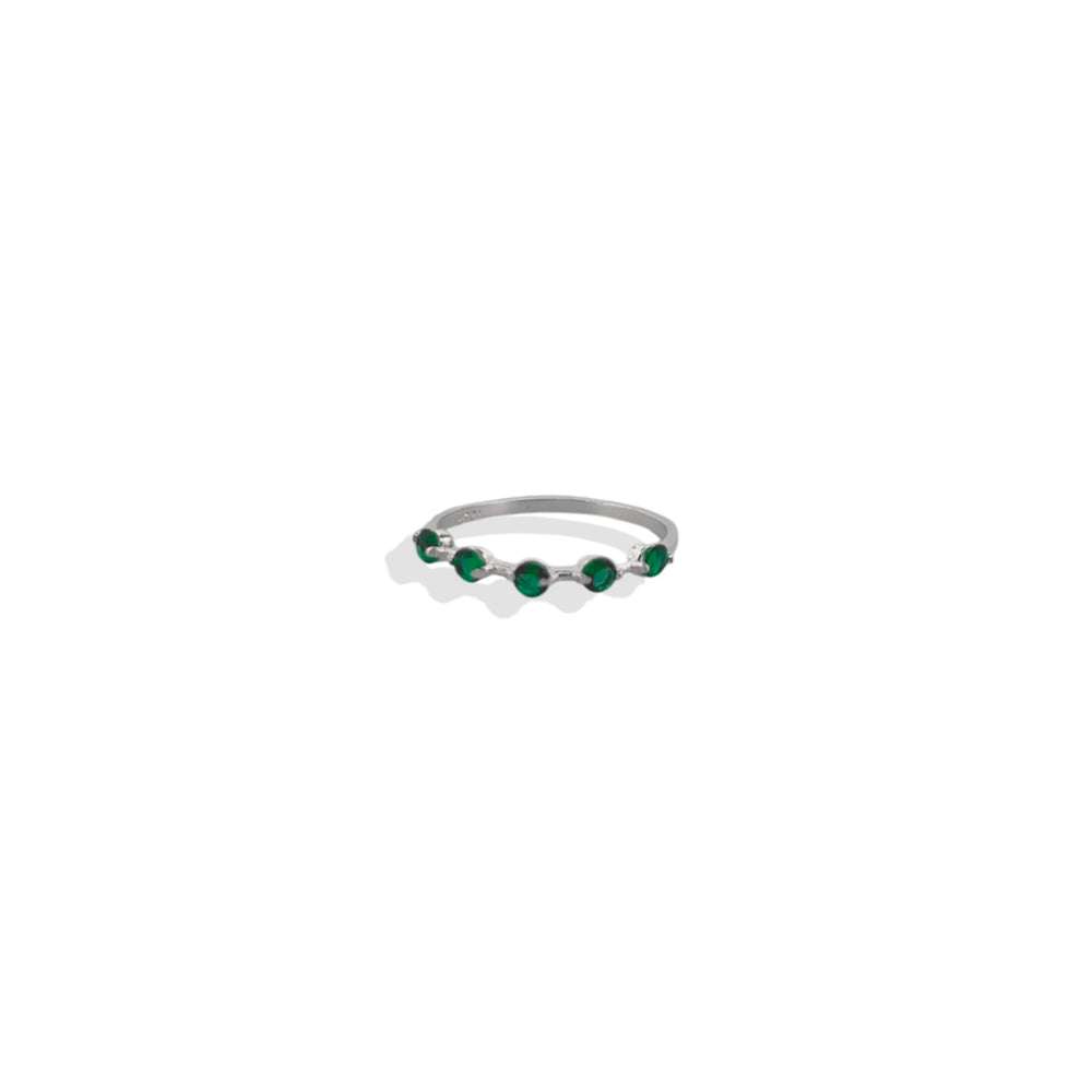 Anillo 5 Circonias Plata .925