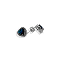 Arete Broquel Corazón Plata .925