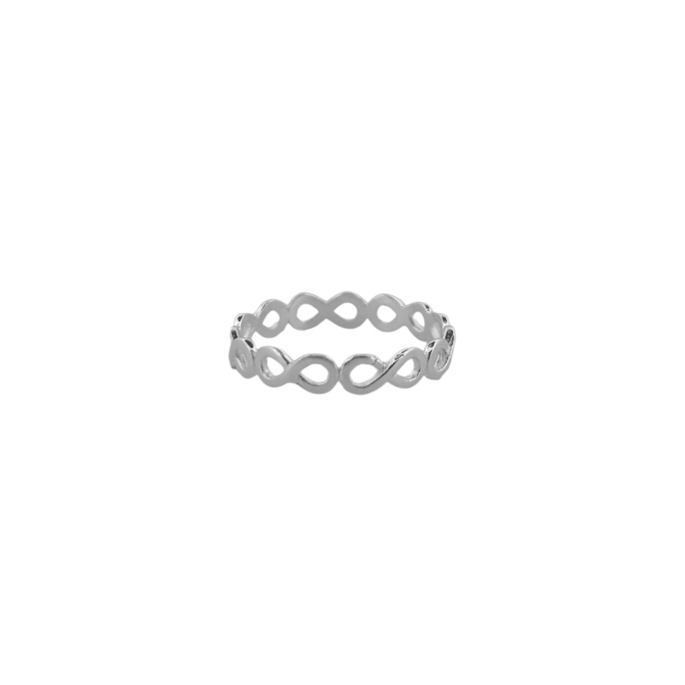 Anillo Argolla Infinitos Plata .925