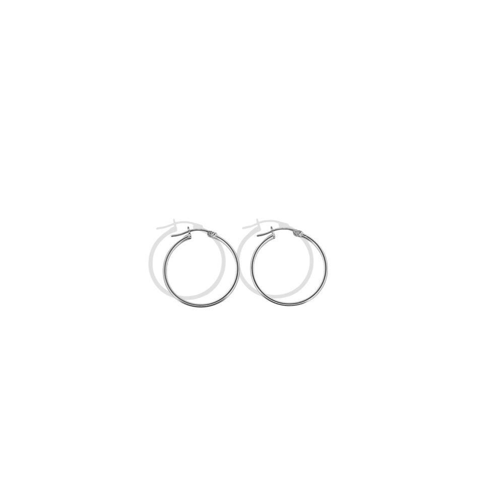 Arracada Lisa (1.5 cm Diámetro) Plata .925