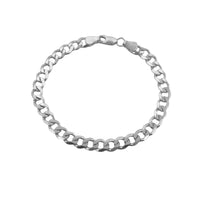 Pulsera Barbada (cubana) 6mm Plata .925