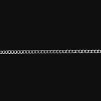 Pulsera Barbada (cubana) 4mm Plata .925