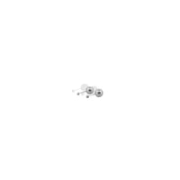 Broquel Arete Bola Dormilona 2mm Plata .925