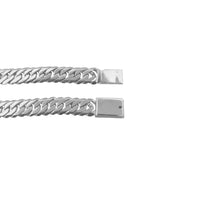 Pulsera Cubana 1cm Plata .925