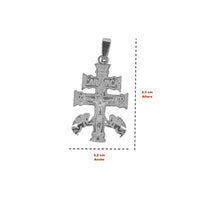 Dije Cruz de Caravaca (4.5 x 2.2 cm) Plata .925