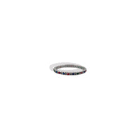 Anillo Churumbela Completa Delgada Plata .925