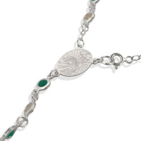 Rosario San Judas Circonia Plata .925