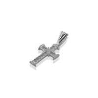 Dije Crucifijo con Circonia (3 x 1.3 cm) Plata .925