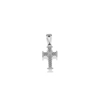 Dije Crucifijo con Circonia (3 x 1.3 cm) Plata .925