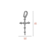 Dije Crucifijo Nudos (3 x 1.3 cm) Plata .925