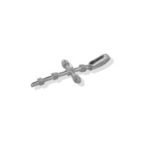 Dije Crucifijo Nudos (3 x 1.3 cm) Plata .925