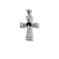 Dije Crucifijo Onix (6.2 x 3.5 cm) Plata .925