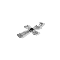 Dije Crucifijo Onix (6.2 x 3.5 cm) Plata .925
