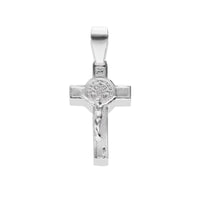 Dije Crucifijo San Benito (3.5 x 1.7 cm) Plata .925