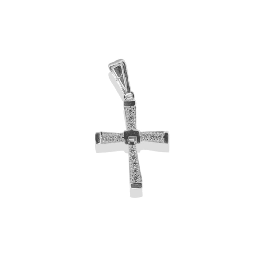 Dije Cruz Toretto (5.1 x 2.8 cm) Plata .925