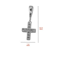 Dije Crucifijo Mini Circonia (2.5 x 1 cm) Plata .925