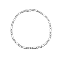 Pulsera Fígaro (3x1) 3mm Plata .925