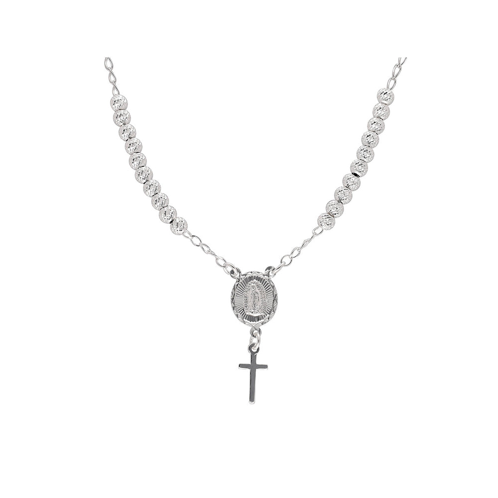 Collar de Misterio Virgen Plata 925