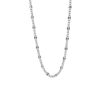 Cadena Grano de Café estilo fígaro (3x1) 3 milímetros Plata ley .925