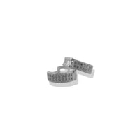 Huggie doble circonia Plata .925